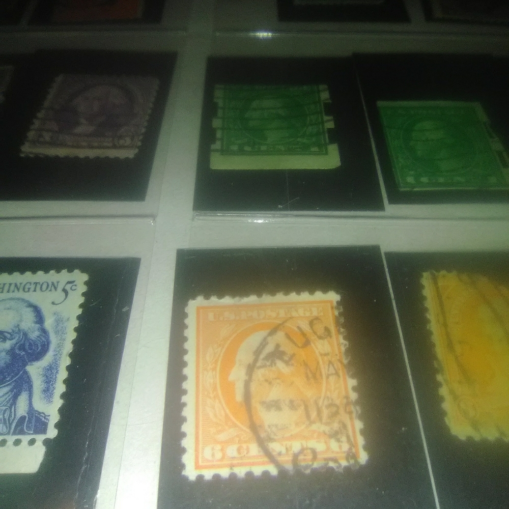 6 cent rate authentic red orange George Washington